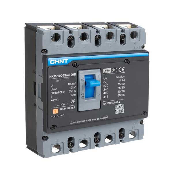 MCCB Chint NXM-1000S/4300 1000A 50kA 4P