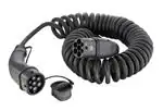 Cáp sạc EV Cable Mode3 Type2 20A 3ph 5m spiral