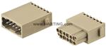 Đầu nối nguồn công suất lớn Han DD Quick-Lock mod, female Au