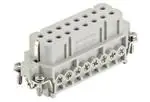 Đầu nối nguồn công suất lớn HAN 16A-F-Screw Fe(Au) / CuNi Type J