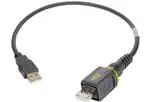 Cáp USB / Cáp IEEE 1394 HARTING PushPull V4 v2.0 USB 2.0 Type A, Cable Assembly, PushPull to IP20 USB plug, PVC, 3.0m