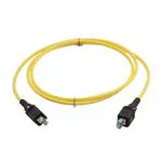 Cáp Ethernet / Cáp mạng HARTING PushPull V4 v2.0 RJ45 Cat6a Overmolded Cable Assembly - PP RJ45 to PP RJ45, PUR yellow, 2.0m