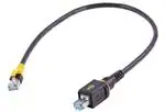 Cáp Ethernet / Cáp mạng HARTING PushPull V4 v2.0 RJ45 Cat6a Overmolded Cable Assembly - PP RJ45 to IP20 RJ45, PVC yellow, 7.0m