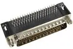 Đầu nối tiêu chuẩn D-Sub High Density D-Sub 78pin angled male with board locks, PLS4, 4-40UNC screw lock
