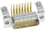 Đầu nối tiêu chuẩn D-Sub 15P MALE R/A BRDLOCK 47 pf CLINCH NUT