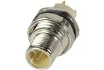 Đầu nối hệ mét tiết diện tròn M12 D-code 4pin male straight pcb mount, shielded version, with rear mount housing (individual piece)