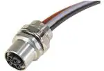 Đầu nối hệ mét tiết diện tròn M12 L CODE 04P FE PANEL FEED