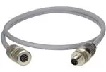 Dây cáp cảm biến / Cáp bộ kích M12 Power L-code Cable Assembly, 4+FE, Female Single Ended, Shielded, 16AWG, PVC Gray, 20.0m