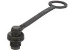 Đầu cắm & Bọc dây điện Plastic Cover for female M8 w/ lanyard for cable