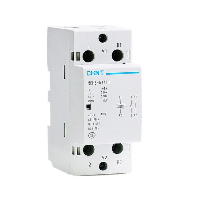 Khởi động từ 1 Pha Chint NCH8-63/20 63A 2NO 2P