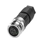Đầu nối hệ mét tiết diện tròn SACC-P12FS-4PL-CM M