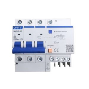 RCBO Chint NXBLE-32 20A 3P+N 30mA 6kA