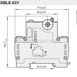RCBO Chint NXBLE-63Y 6A 30mA 4.5kA 1P+N
