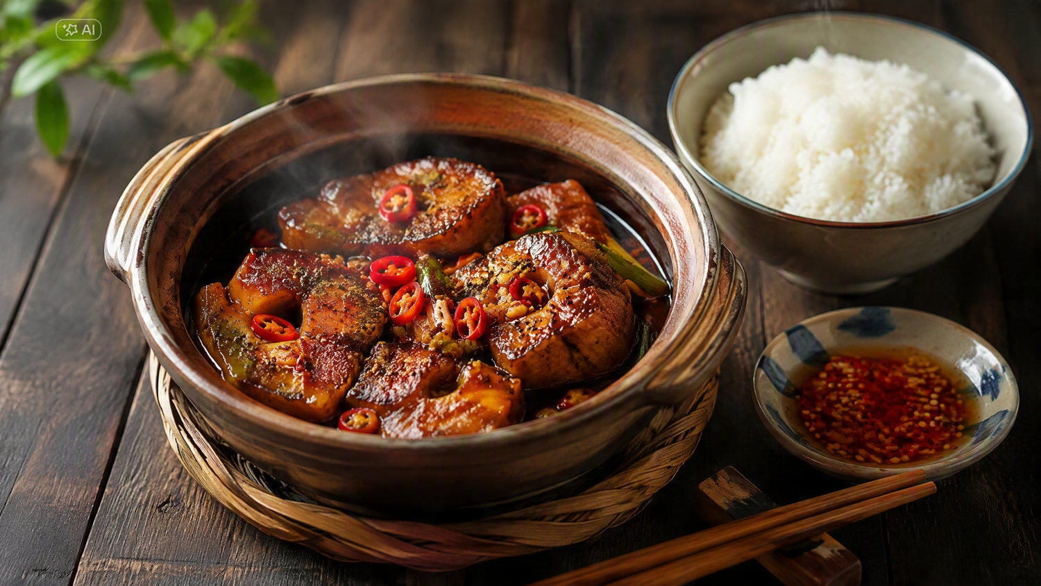 Cá kho tộ thành phẩm đậm đà đẹp mắt