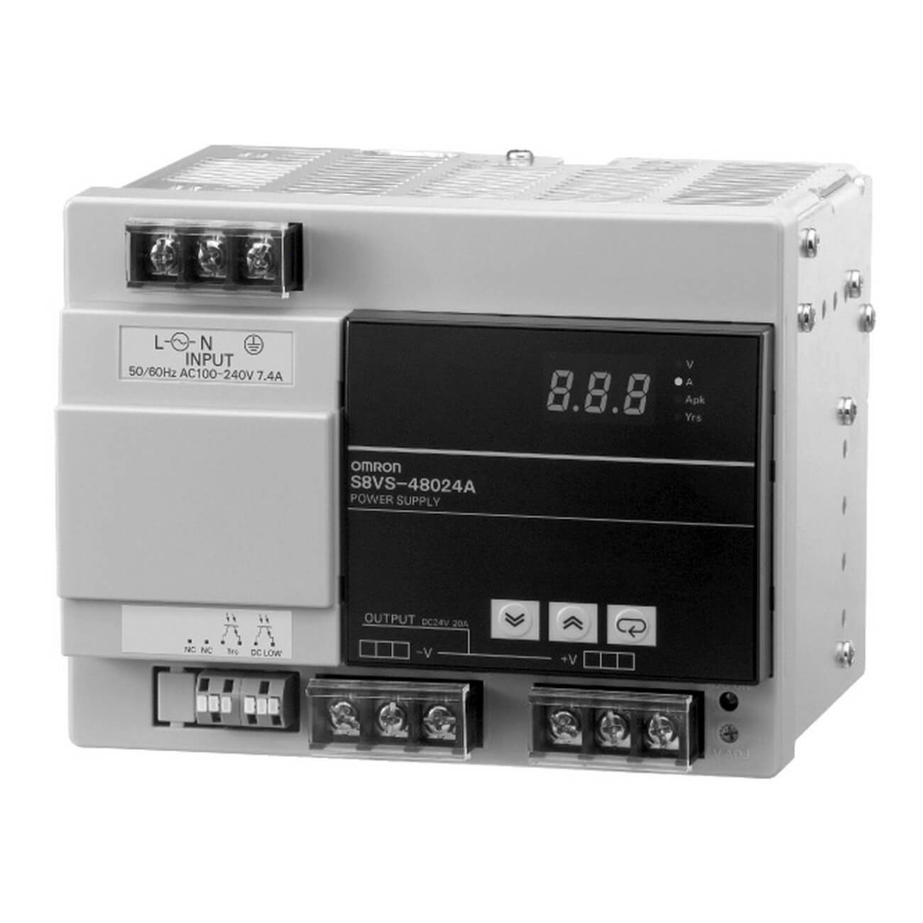 Bộ nguồn dùng để cấp điện cho các thiết bị sử dụng điện áp 1 chiều (DC) - S8VS-48024A / S8VS0167E