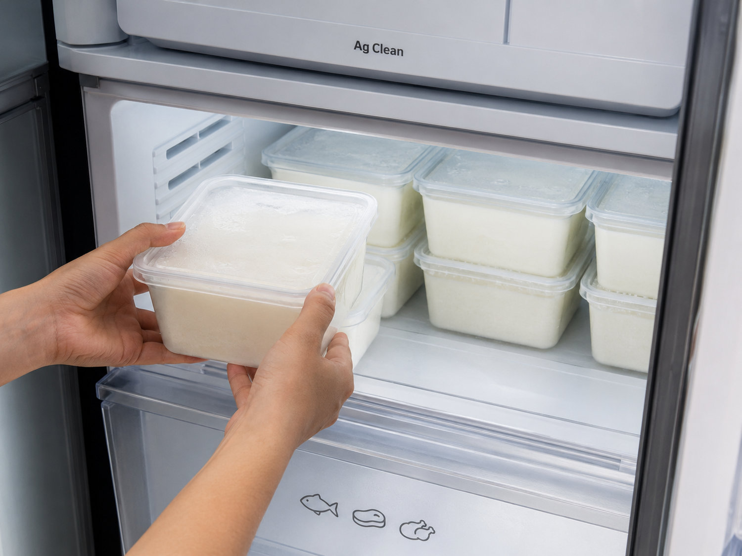 Bước 4 trữ đông sữa tuyết Vân Nam qua đêm